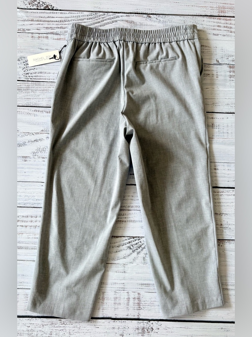 Rachel Zoe Gray Pull-On Stretch Ankle Pants NWT Plus Size 1X - Picture 3 of 11